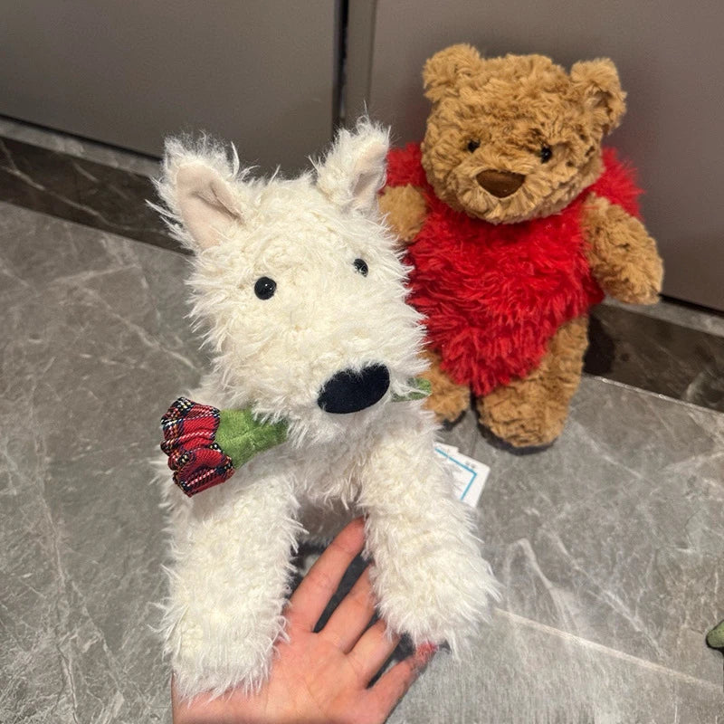 Jellycat with tags West Highland Confession Puppy Plush Rogrand Terrier Dog Companion Doll Valentine's Day Gifts Stuffed Toys Jellycat with tags West Highland Confession Puppy Plush Rogrand Terrier Dog Companion Doll Valentine's Day Gifts Stuffed Toys